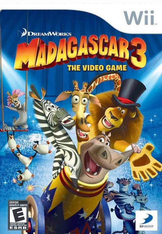 DreamWorks Madagascar 3: The Video Game (Wii) - Game Manual Only