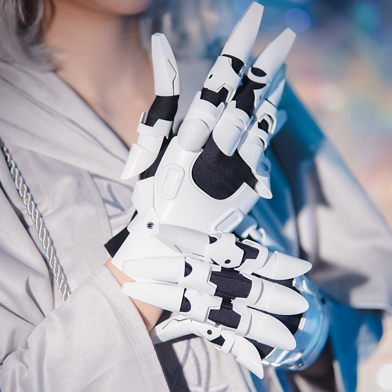 Cyberpunk Mechanical Knight Hand Armor Men's And Women's Gloves-DungeonDice1