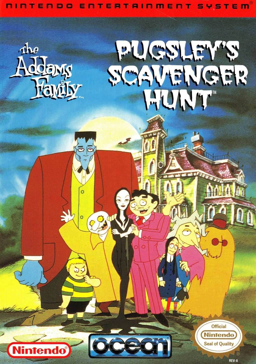 The Addams Family: Pugsley's Scavenger Hunt (Nintendo NES) - Game Manual Only