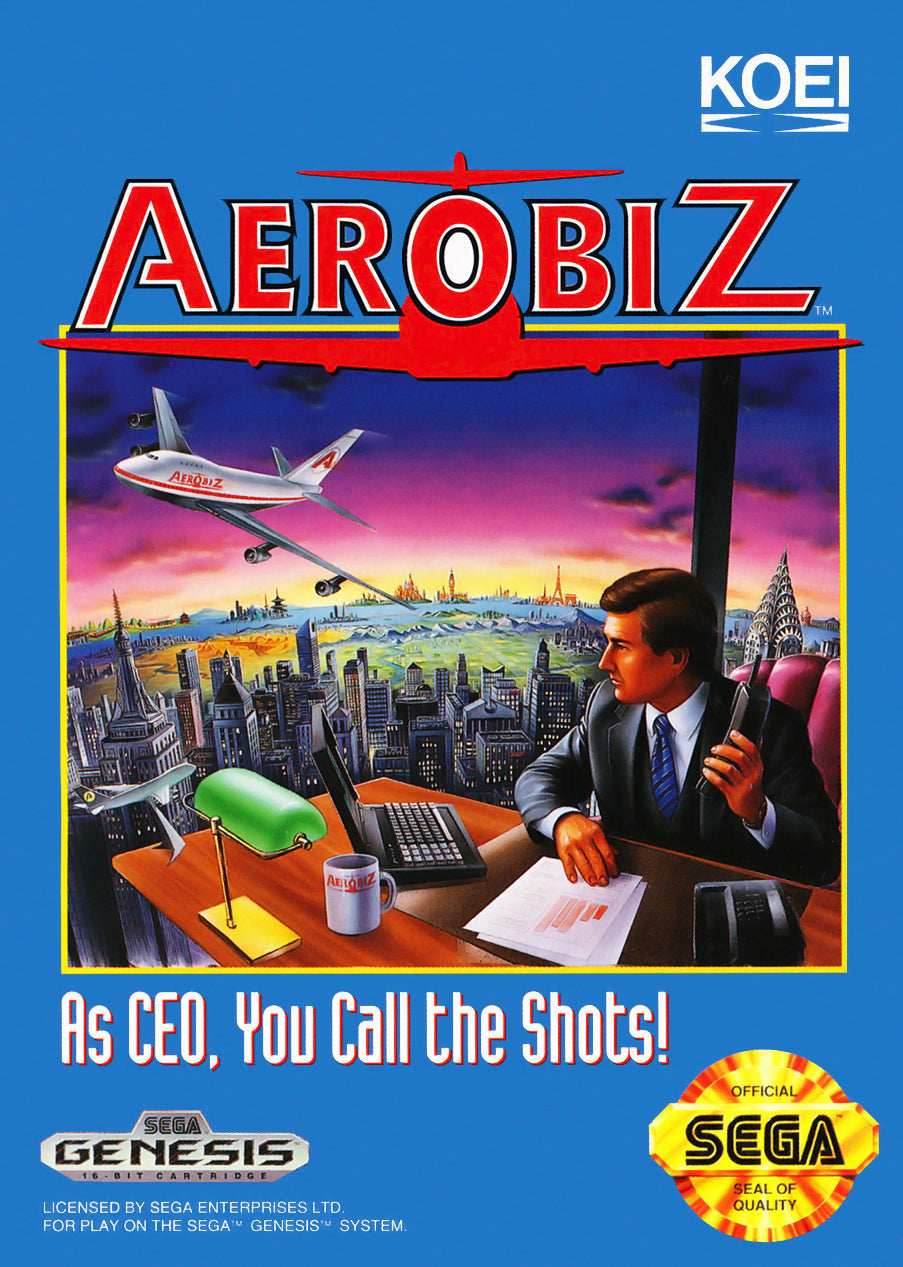 Aerobiz (Sega Genesis) - Game Manual Only