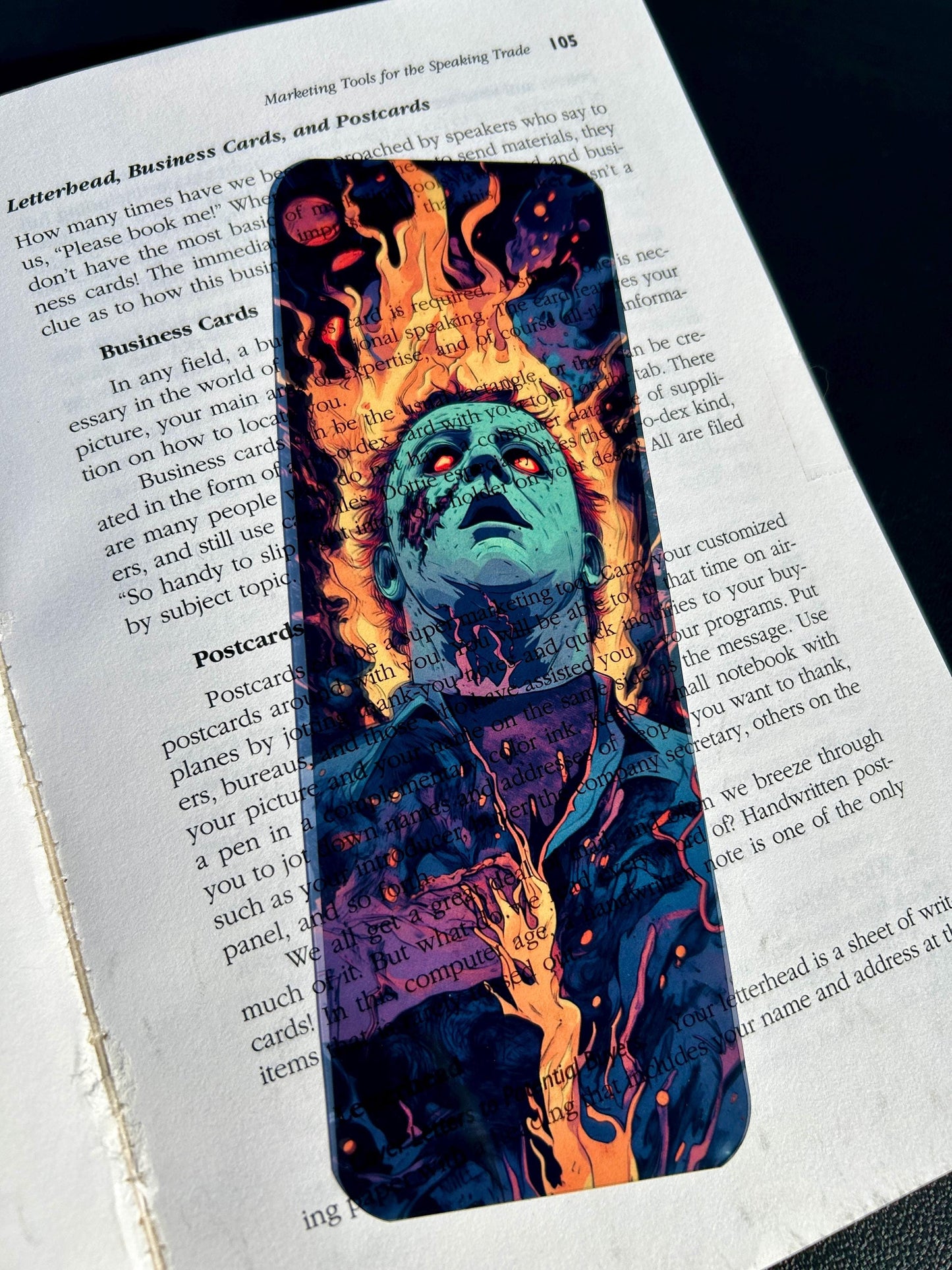 M. Myers Bookmark – Surreal Myers Meltdown | Michael Halloween Myers Slasher Gift for Horror Fans