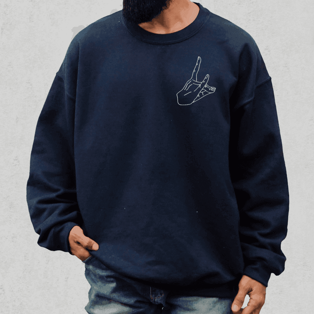 Fox Devil Aki Embroidered Unisex Premium Chainsaw Anime Sweatshirt - Black / S