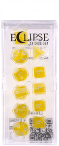 Ultra PRO: 11-Dice Set - Eclipse (Lemon Yellow) - 