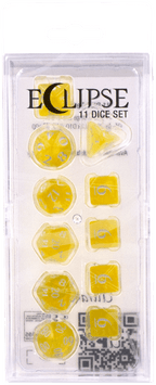 Ultra PRO: 11-Dice Set - Eclipse (Lemon Yellow) - 
