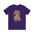 Golden Celtic Dice Dragon Shirt - Team Purple / S