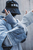 HiH18 I-Tech Layered Hoodie - Blue / M