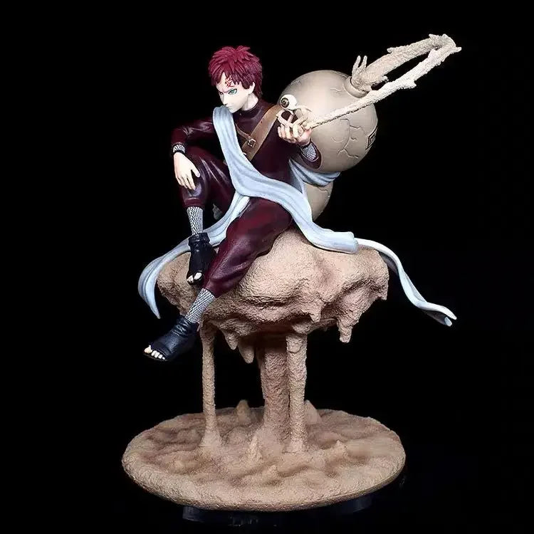 22cm NARUTO Gaara Action Figure, Animation Peripherals Kazekage Sitting Posture Statue