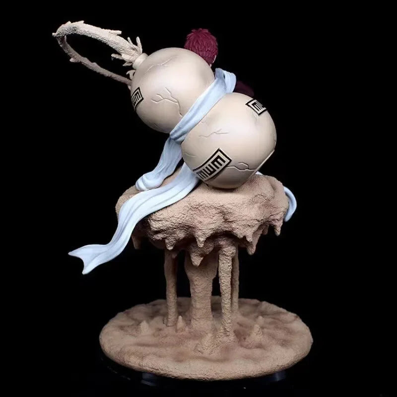 22cm NARUTO Gaara Action Figure, Animation Peripherals Kazekage Sitting Posture Statue
