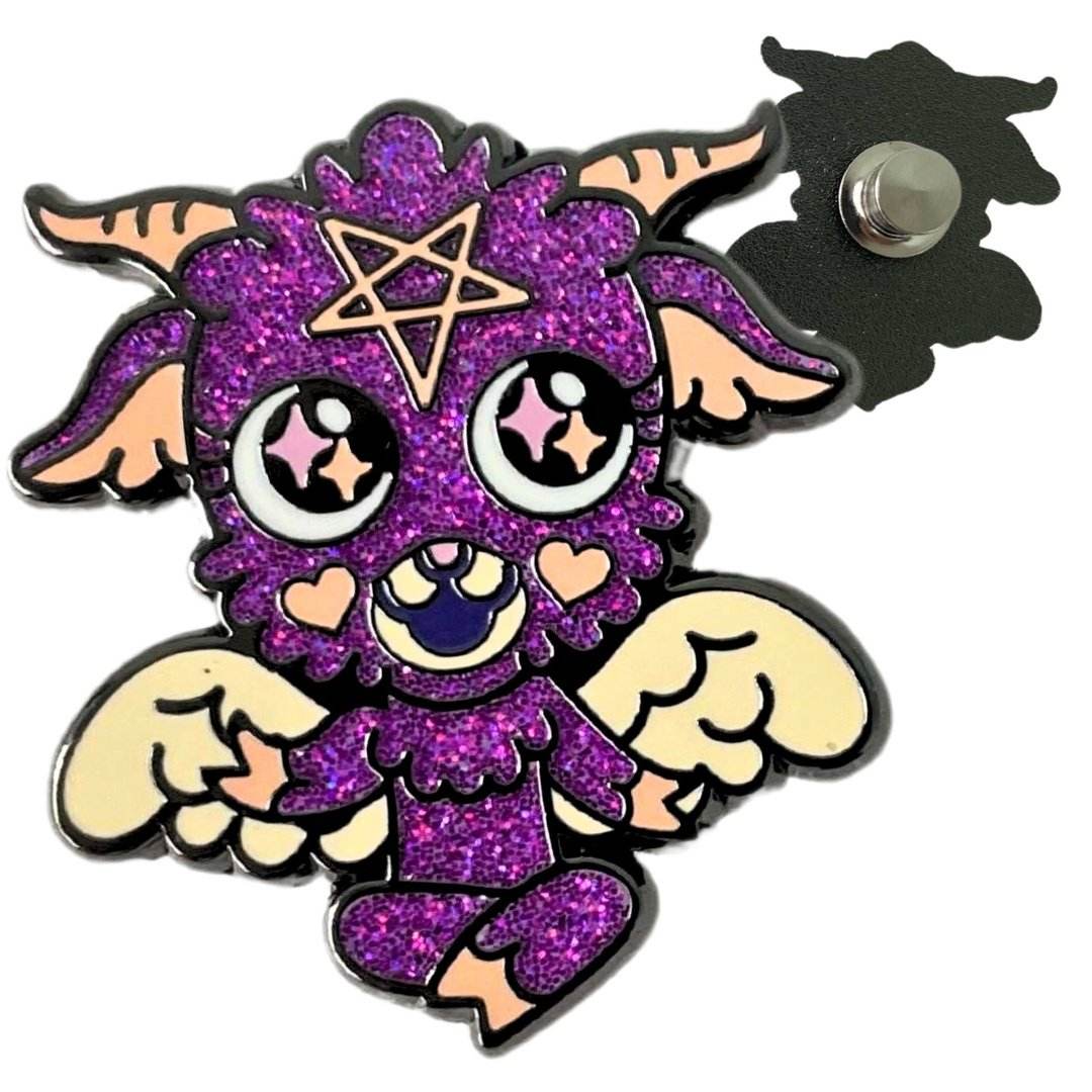 Cute and Baby Baphomet Socks and Pins Gift Pack - 