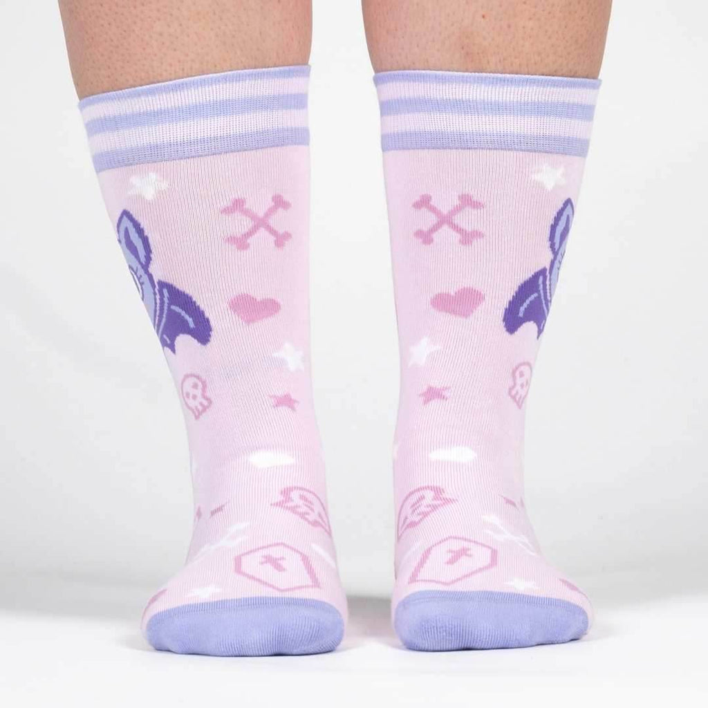 Widdle Bat Guy Crew Socks - 