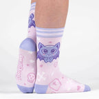 Widdle Bat Guy Crew Socks - 