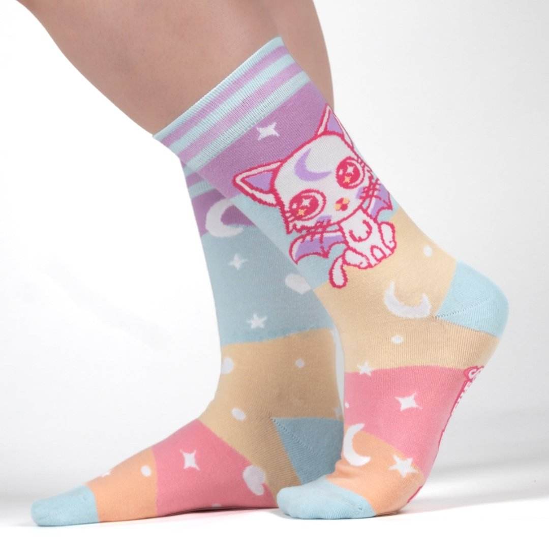 Mystic Kitty Crew Socks - 