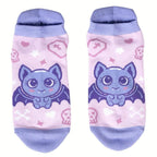 Widdle Bat Guy Ankle Socks - 