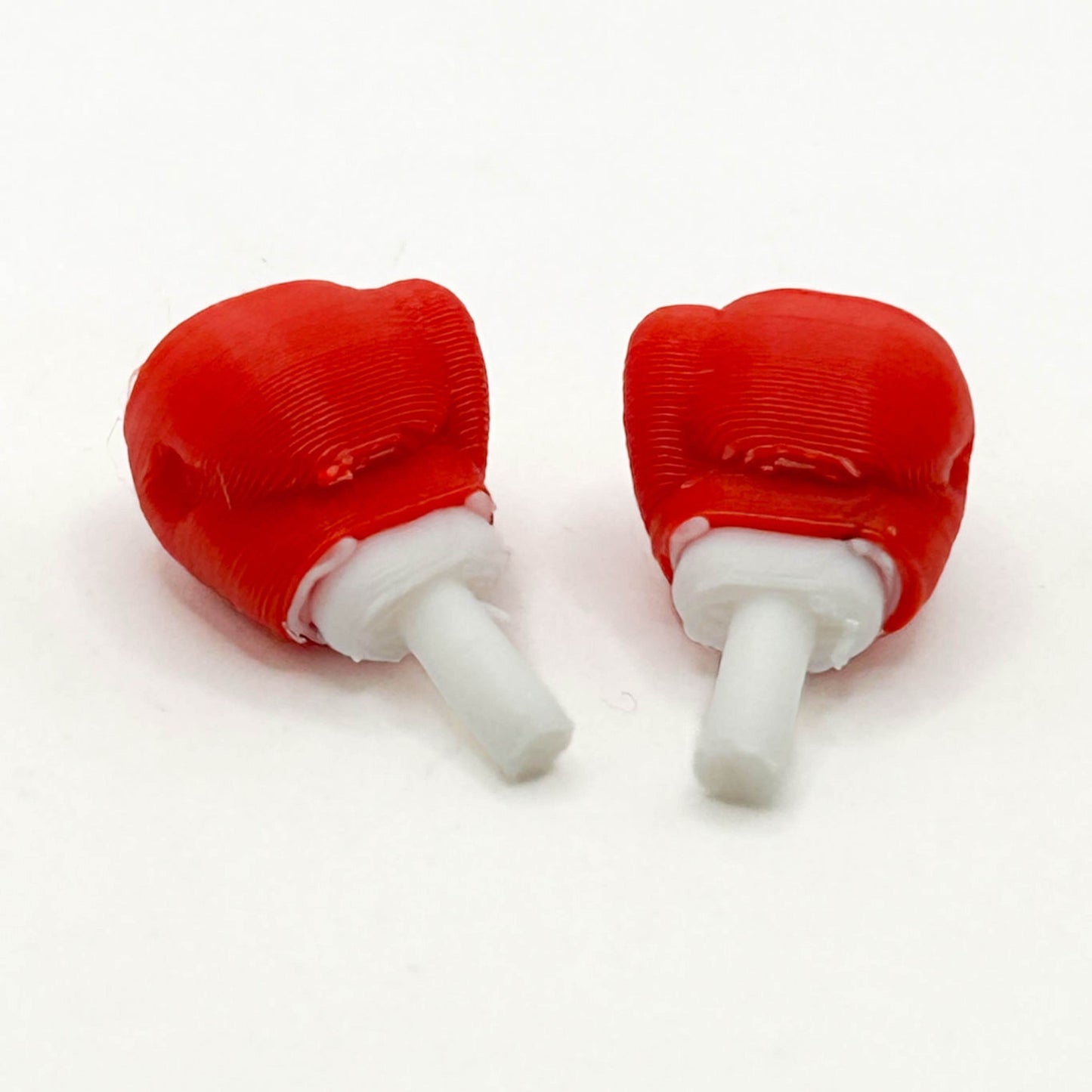 Boxing Gloves (Red/White) for Minifig [3D Printed] - 