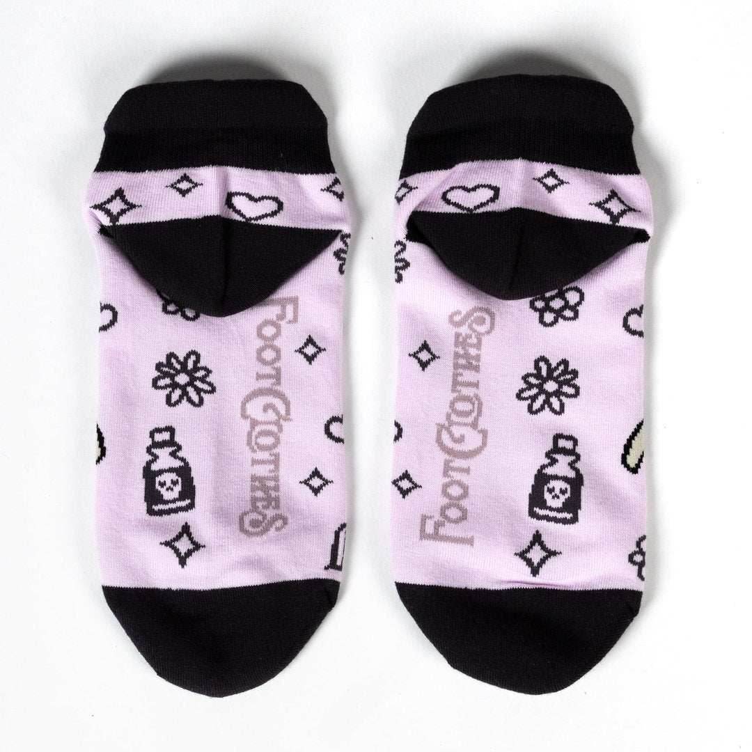 Pastel Goth Grim Reaper Ankle Socks - 