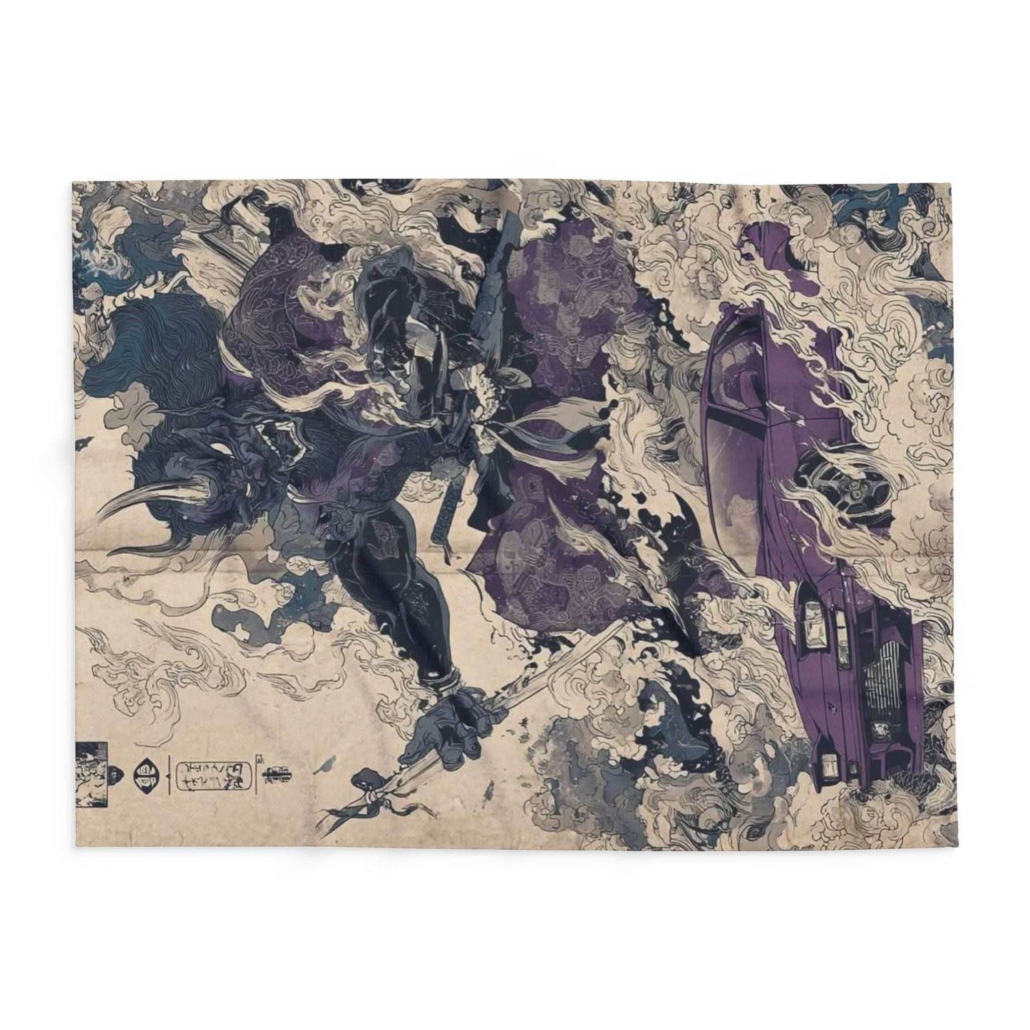 Artistic Fleece Blanket with Fantasy Design, Cozy Blanket for Home Decor, Unique Gift for Enthusiasts, Statement Piece, Perfect for [...] - 30'' × 40''