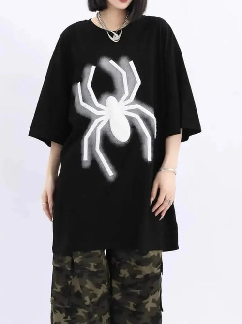 'Mega Spider' Punk Oversized Unisex Spider T-Shirts