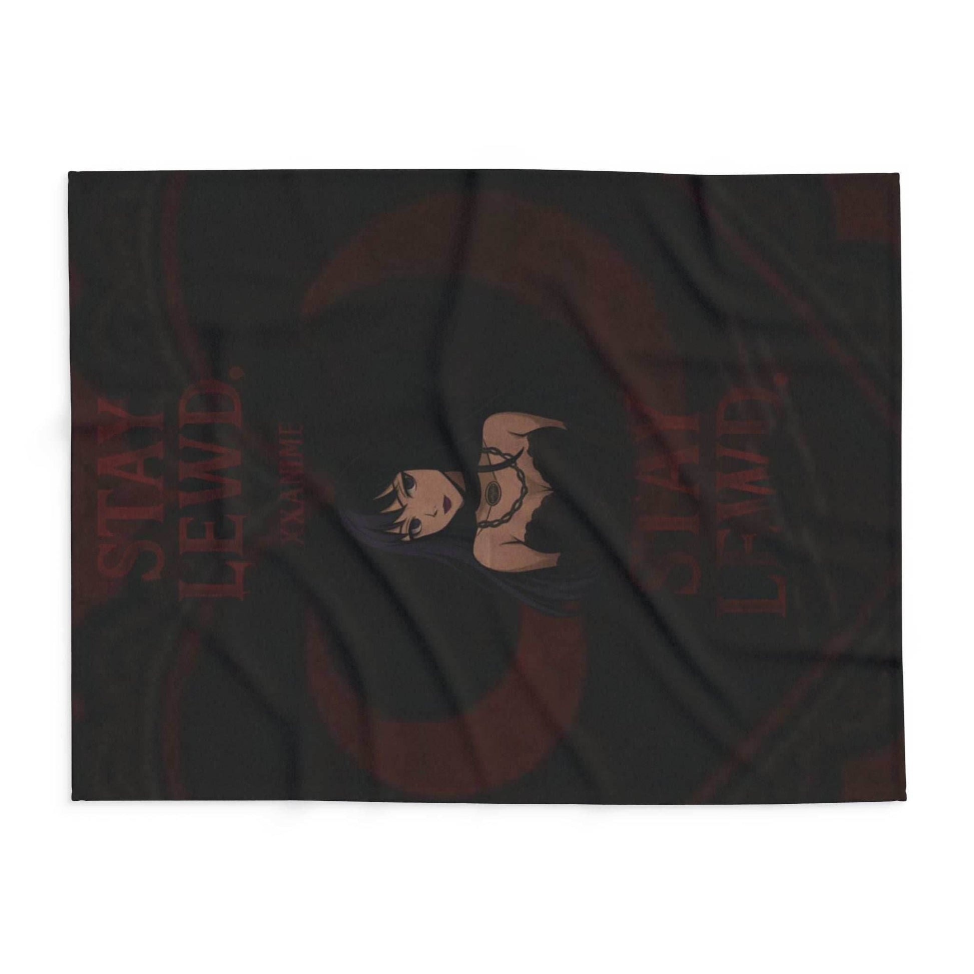 Stay Lewd Arctic Fleece Blanket, Cozy Throw for Home Decor, Perfect Gift for Fans, Gothic Aesthetic Blanket, Soft Bedding for All Seasons - 30'' × 40''