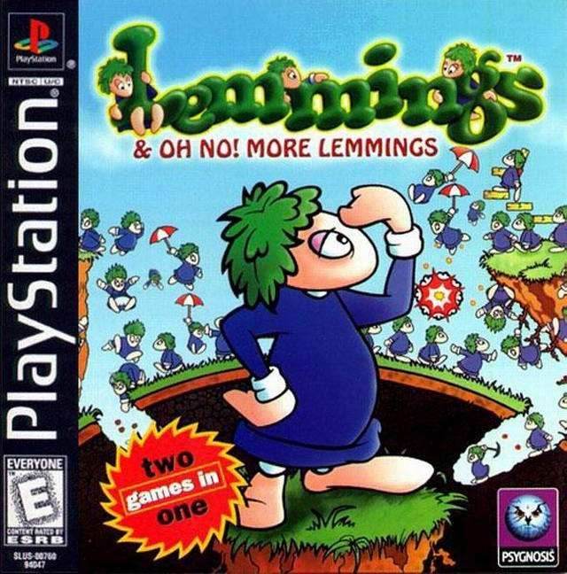 Lemmings & Oh No! More Lemmings (Playstation) - Game Manual Only