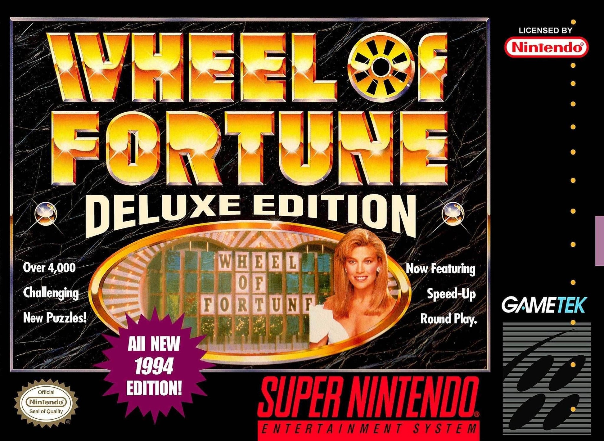 Wheel of Fortune Deluxe Edition (Super Nintendo) - Game Manual Only