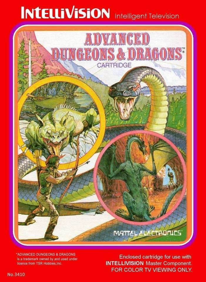 Advanced Dungeons & Dragons (Intellivision) - Game Manual Only