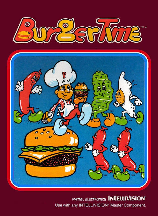 Burgertime (Intellivision) - Game Manual Only