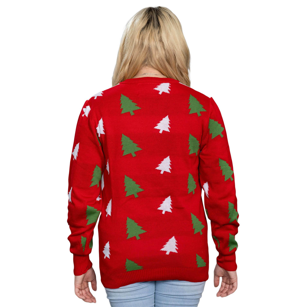 Merry Christmas Garfield Odie Xmas Tree Sweater - XS