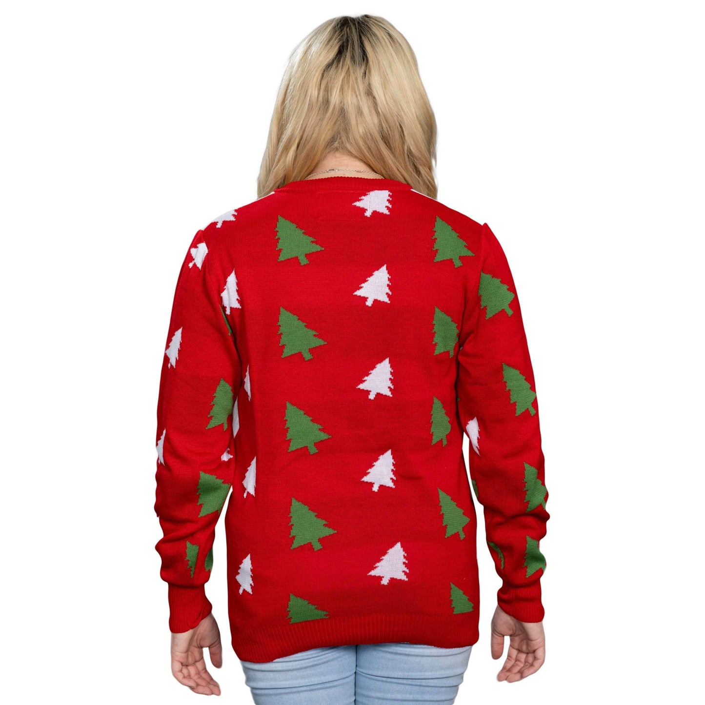 Merry Christmas Garfield Odie Xmas Tree Sweater - XS