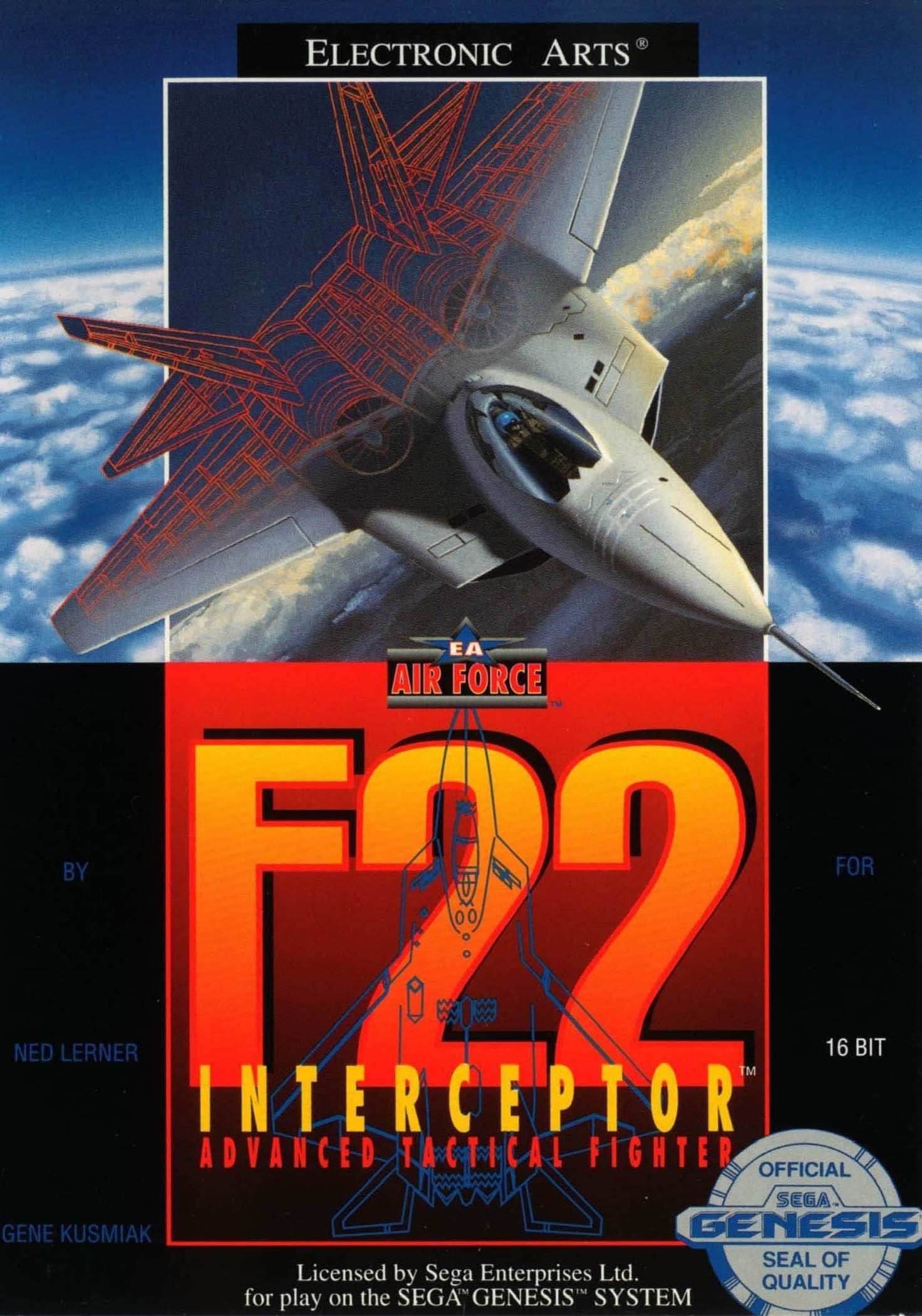 F-22 Interceptor (Sega Genesis) - Game Manual Only