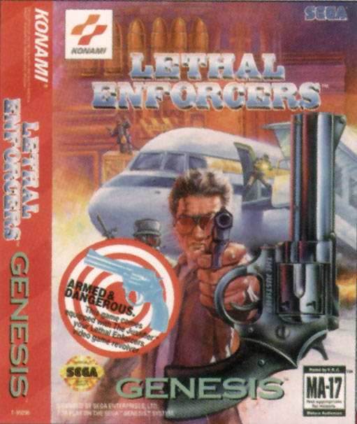 Lethal Enforcers Armed & Dangerous (Sega Genesis) - Game Manual Only