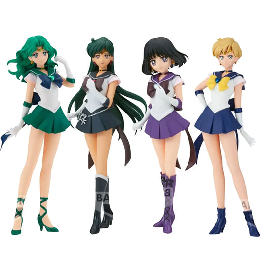 23CM Anime Sailor Moon Figure Pluto Moment‌ Tu Mengying Neptune Man‌ Haruka Tennou anime model toys Action figures Gift Doll PV