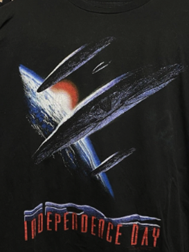 96 Independence Day Vintage Black T-Shirt