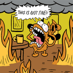 This is Fine. Also, Not Fine. Crew Socks - 