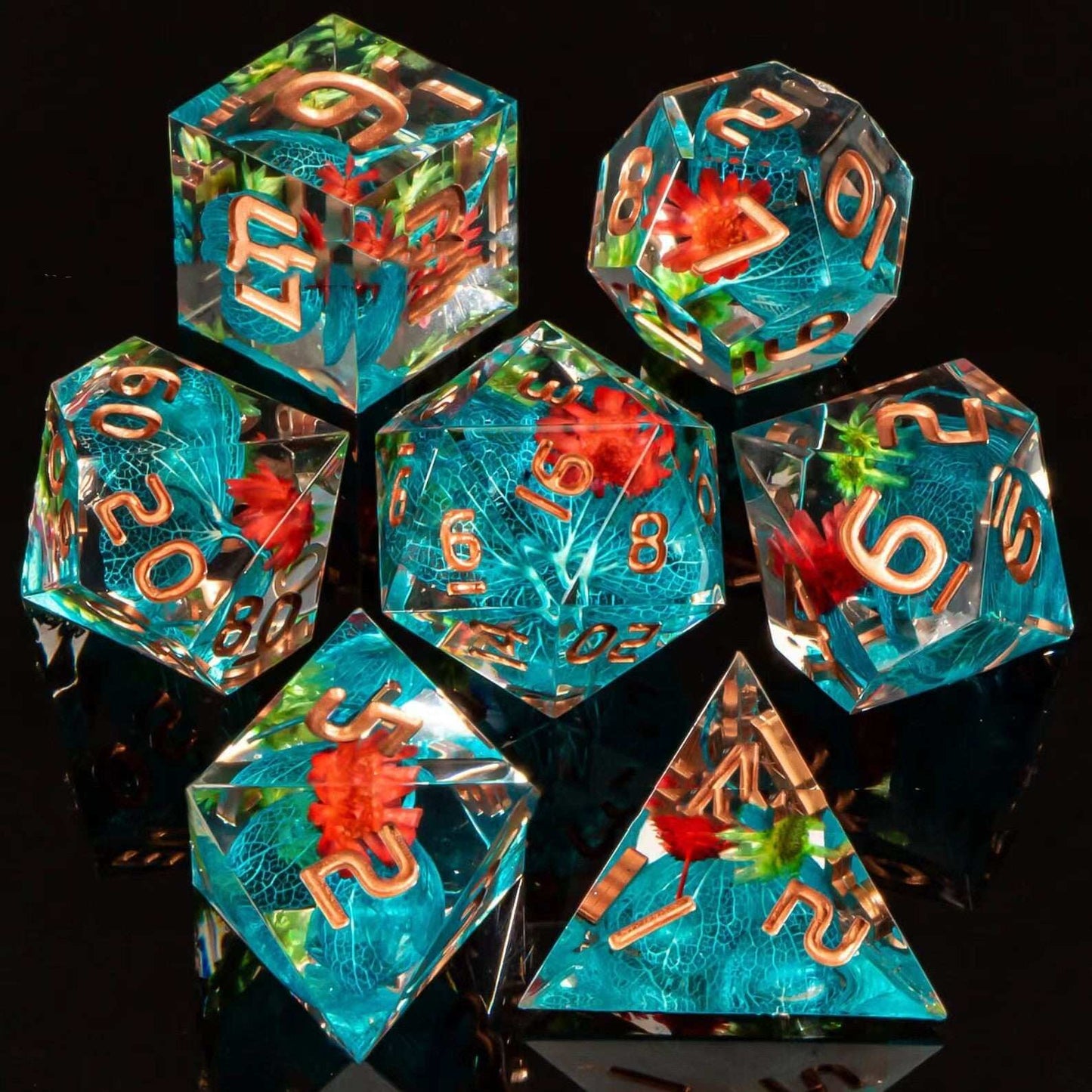 Resin Dice Board Game Polyhedron-DungeonDice1