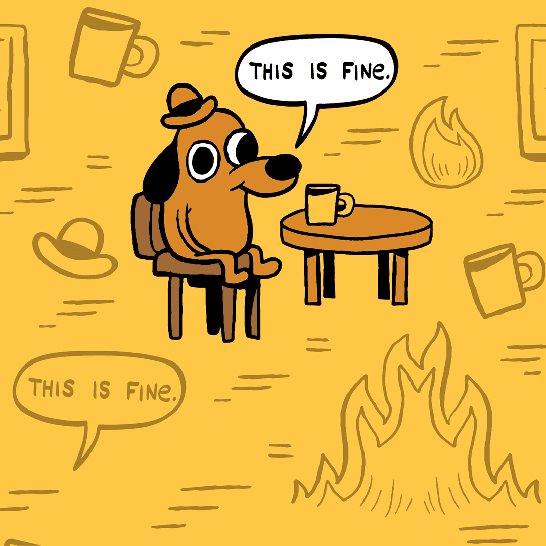 This is Fine: Iconic Edition Crew Socks - 