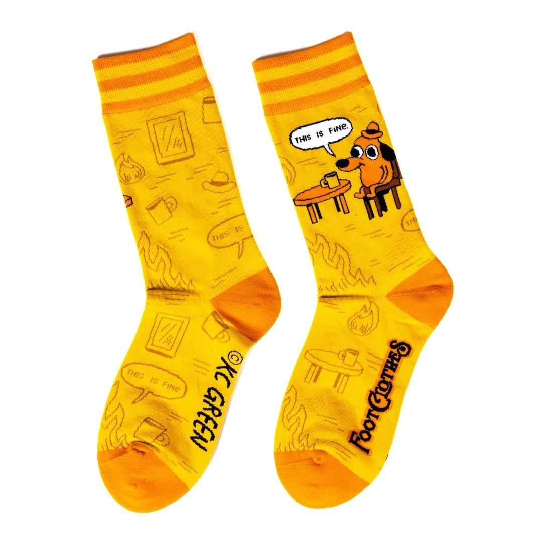 This is Fine: Iconic Edition Crew Socks - 
