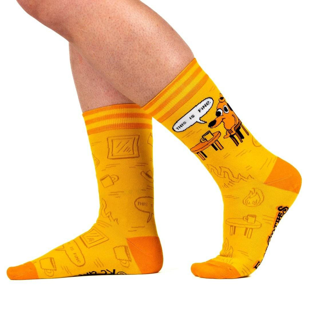 This is Fine: Iconic Edition Crew Socks - 