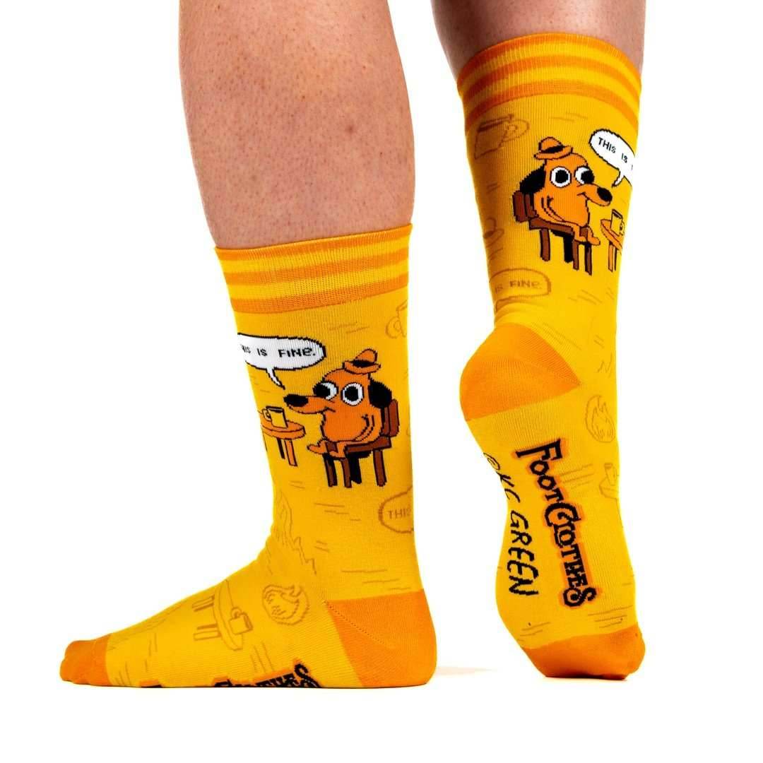 This is Fine: Iconic Edition Crew Socks - 
