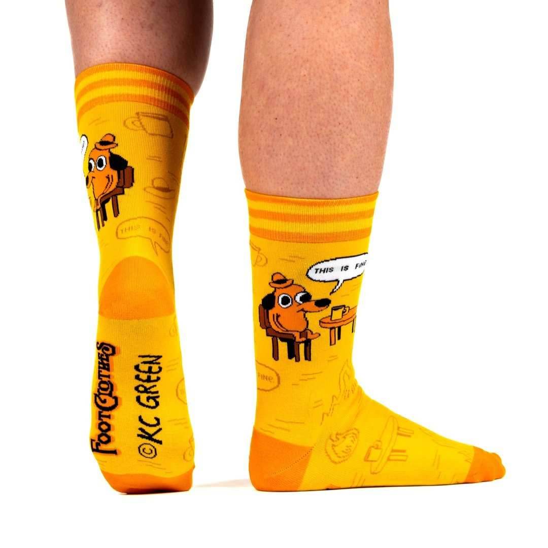 This is Fine: Iconic Edition Crew Socks - 