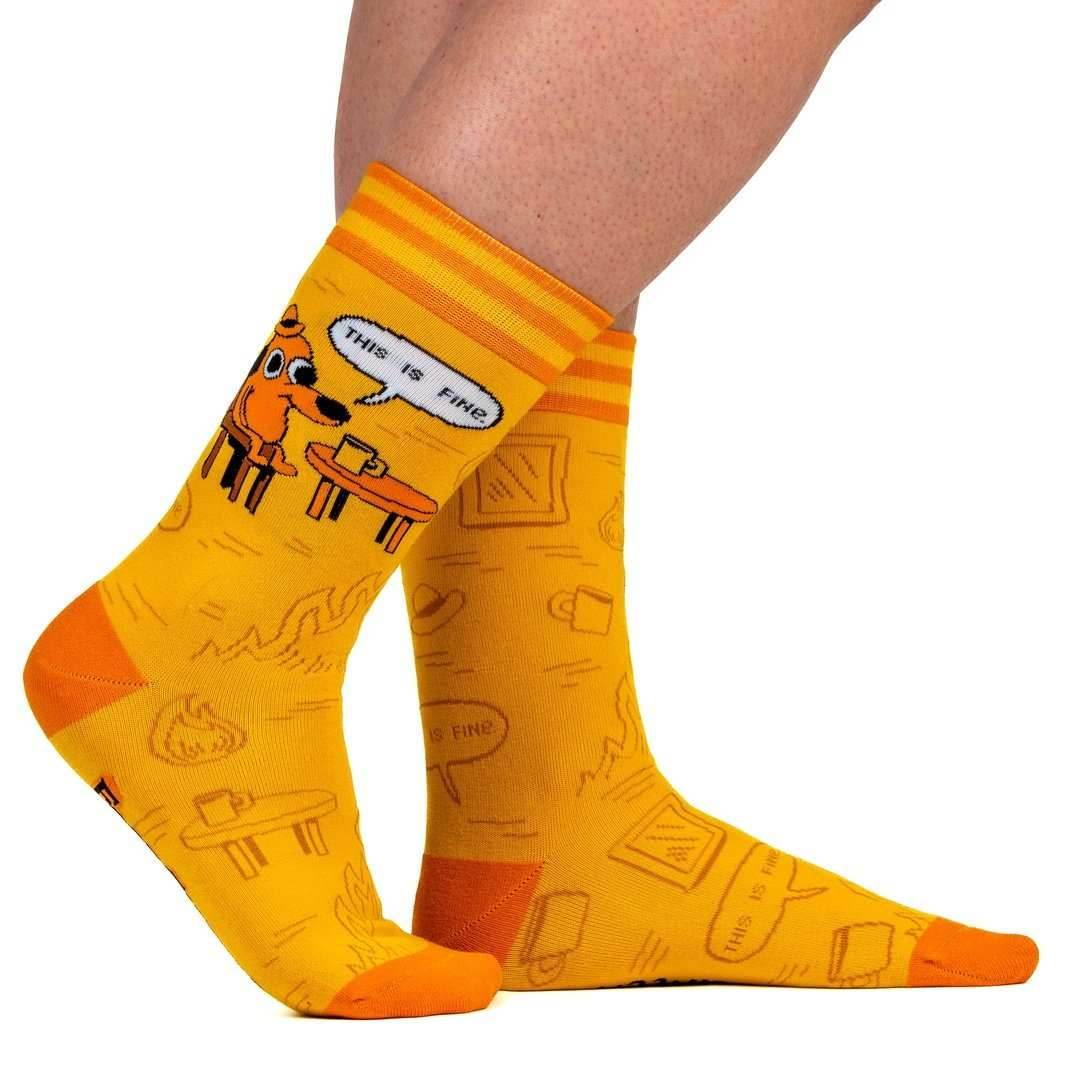 This is Fine: Iconic Edition Crew Socks - 