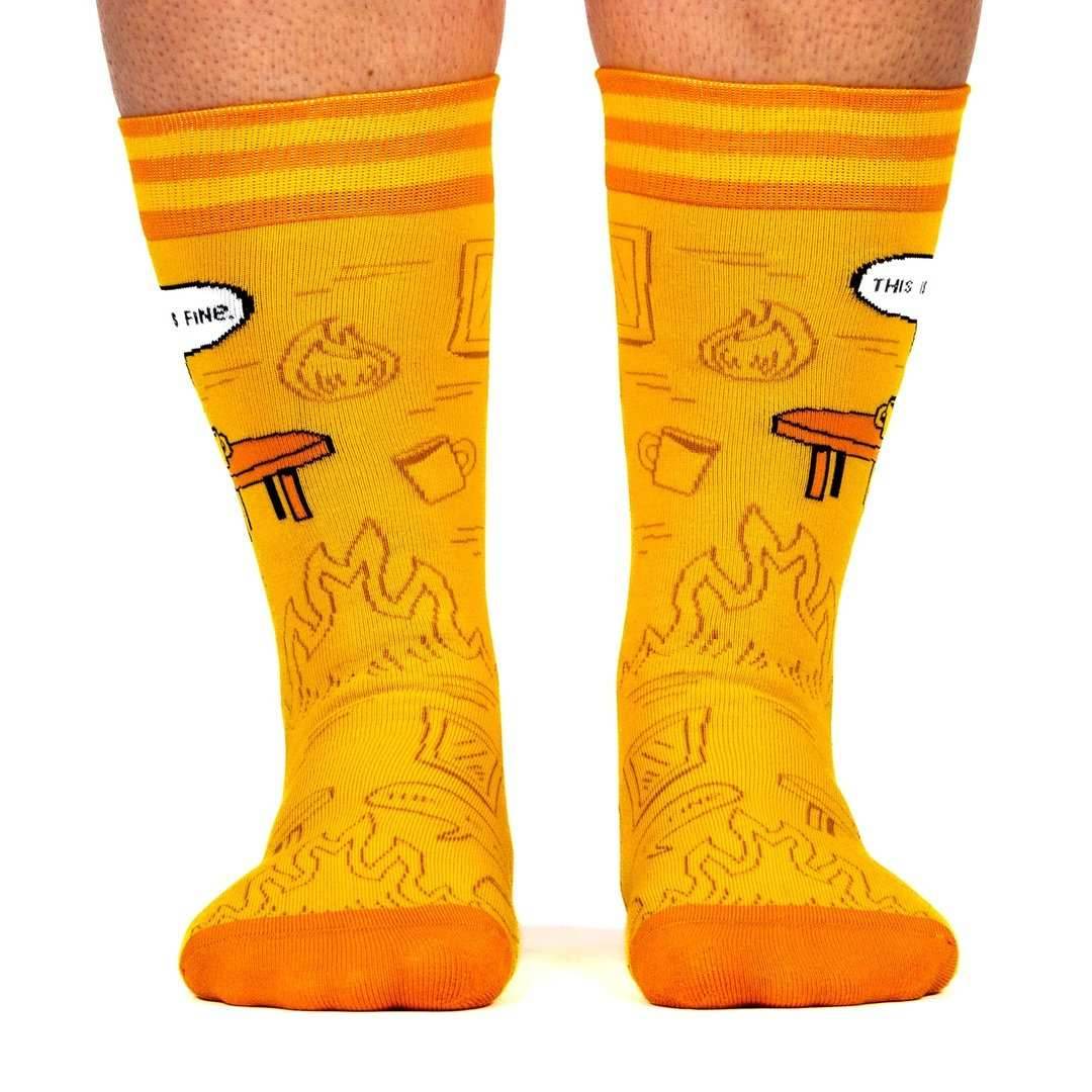 This is Fine: Iconic Edition Crew Socks - 