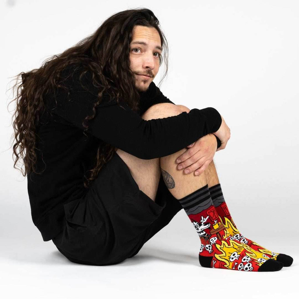 Metal This is Fine Crew Sock Pack | 2 Designs - 