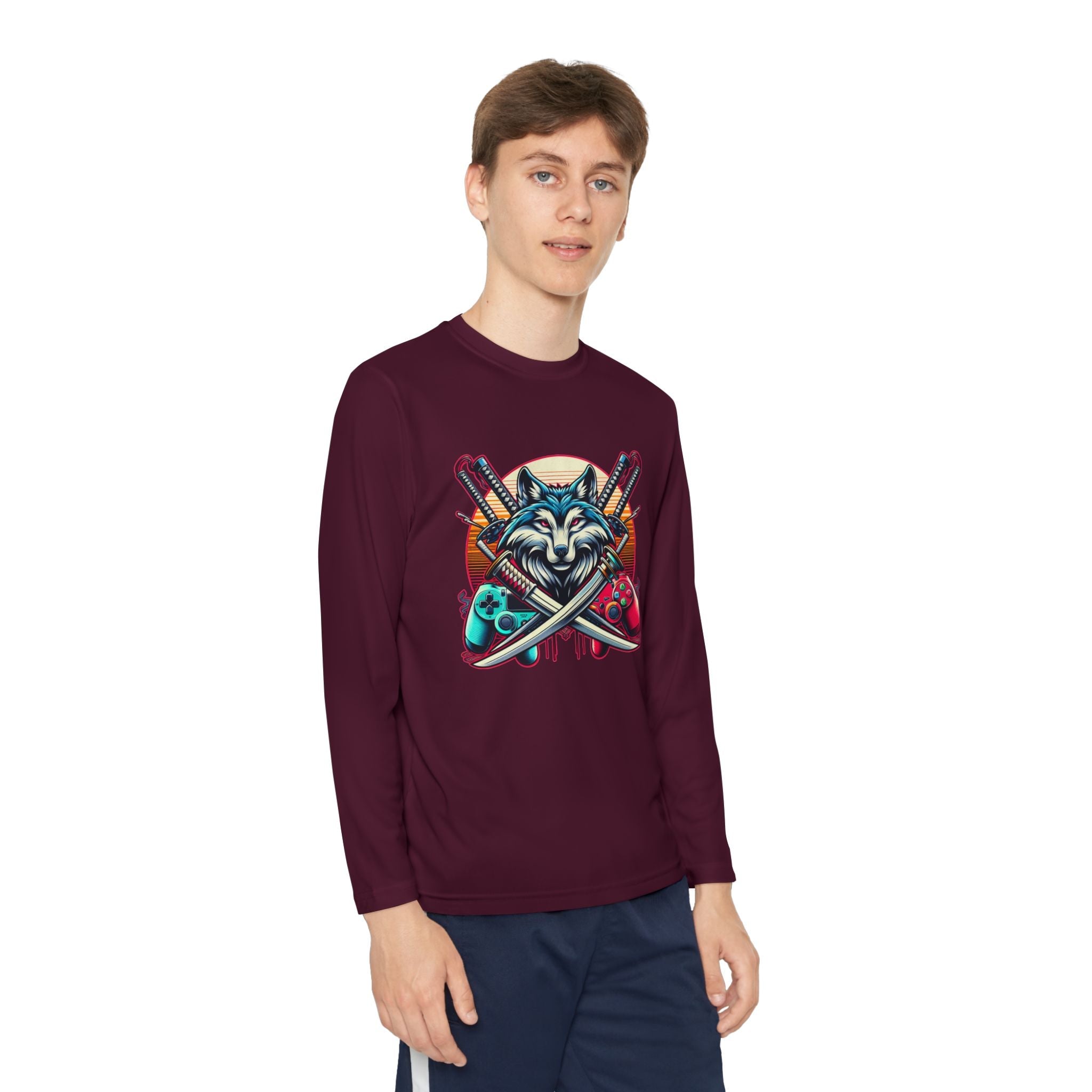 Xp wolf gamer long sleeve shirt