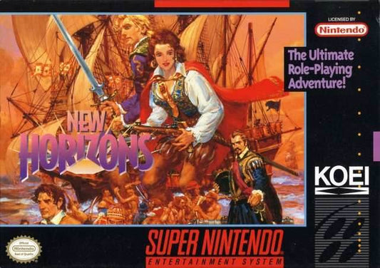 Uncharted Waters New Horizons (Super Nintendo) - Game Manual Only