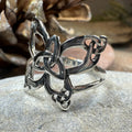 Trinity Knot Butterfly Ring