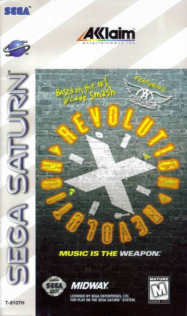 Revolution X (Sega Saturn) - Game Manual Only