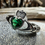 Emerald Meadow Claddagh Ring