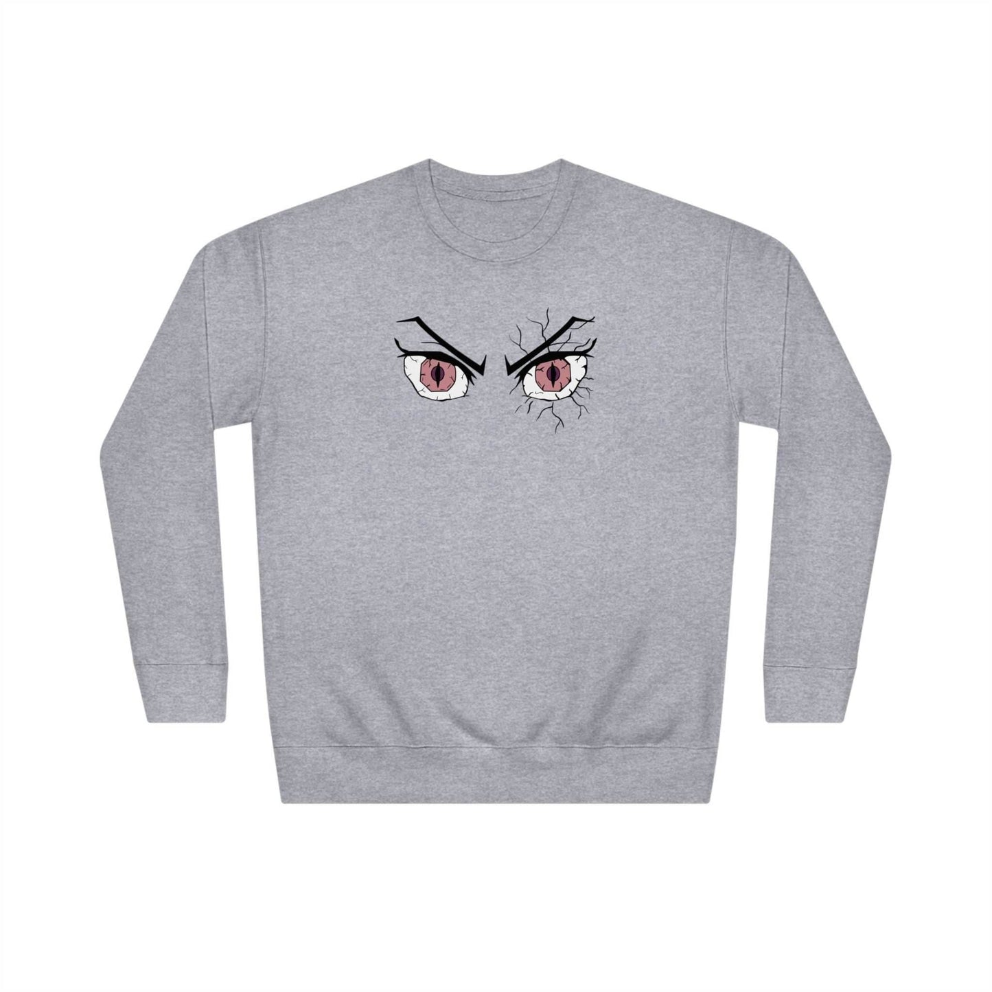 Nezuko Eyes Premium Unisex Anime Crewneck Sweatshirt - Sport Grey / S