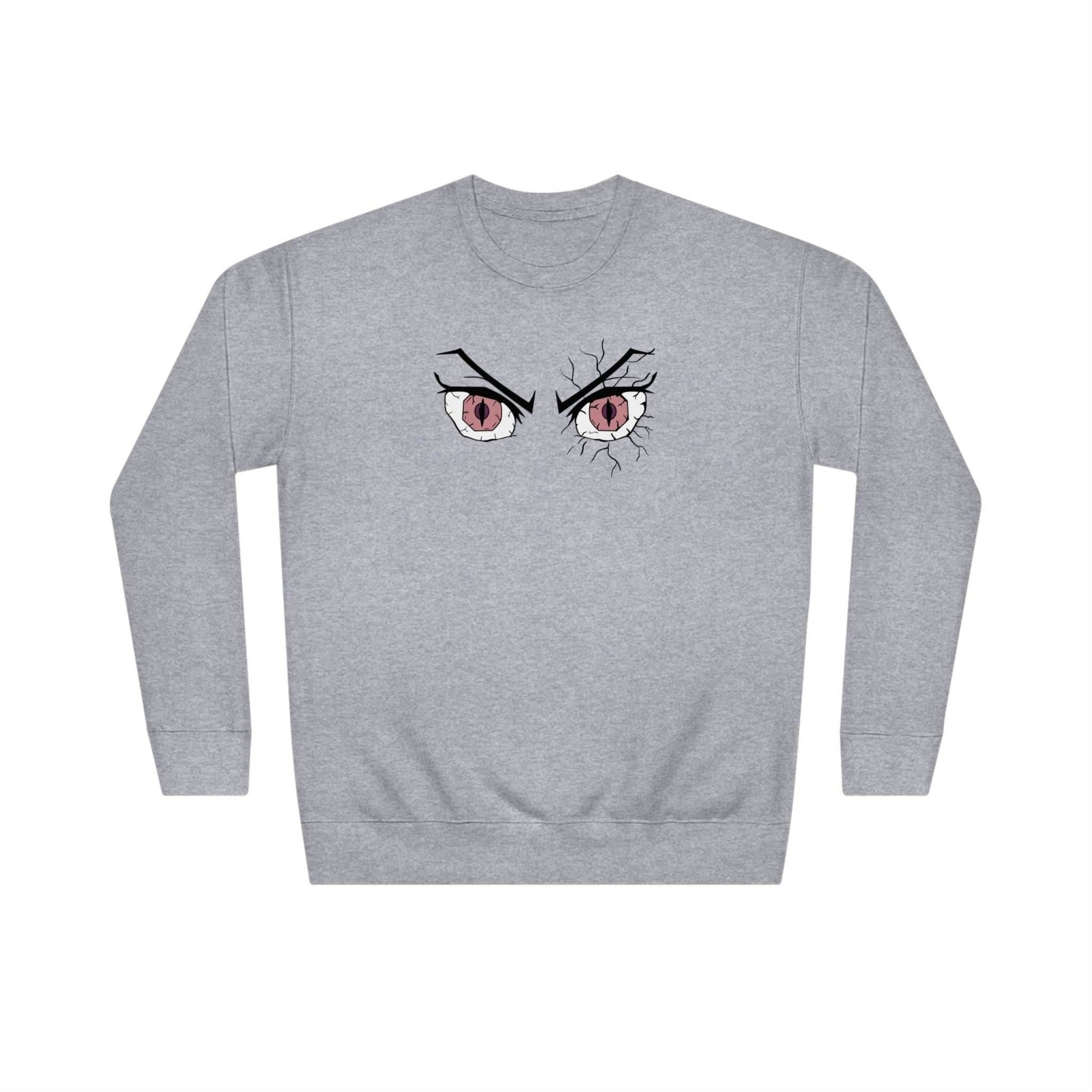 Nezuko Eyes Premium Unisex Anime Crewneck Sweatshirt - Sport Grey / S