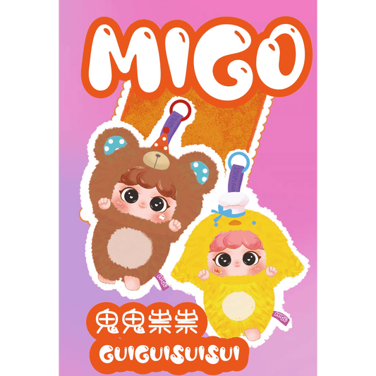 Baby Three Plush Blind Box: Migo Sneaky Plush Series Figurine Blind Box (1 Blind Box) - 